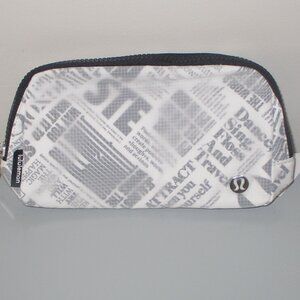 LULULEMON Everywhere Belt Bag *Manifesto Print - Color: White/Lulu Black - NWT